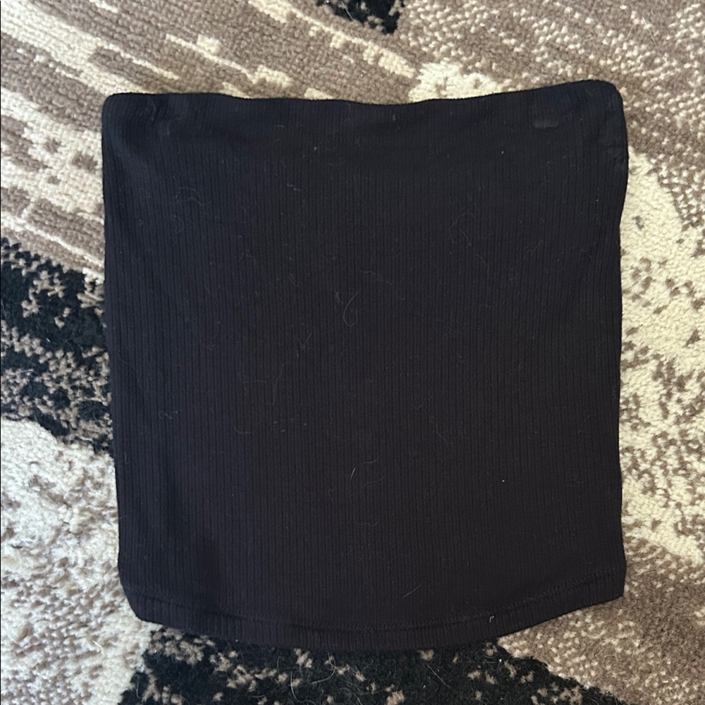 American Eagle Outfitters Black Strapless Top